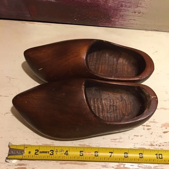 Boho Dutch Wooden Clogs Decorative - Picture 8 of 9
